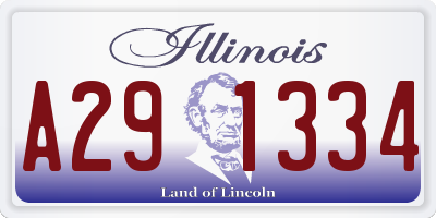 IL license plate A291334