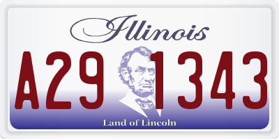 IL license plate A291343