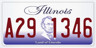 IL license plate A291346