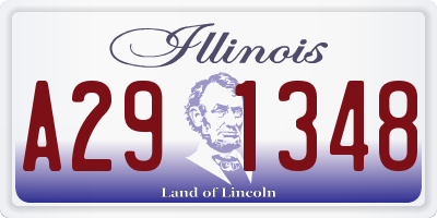 IL license plate A291348