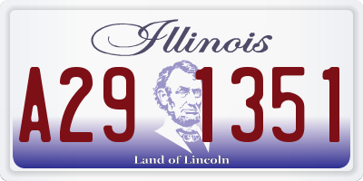IL license plate A291351