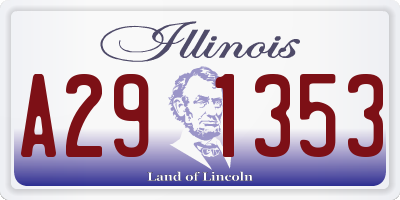 IL license plate A291353