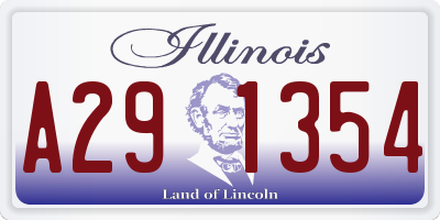IL license plate A291354