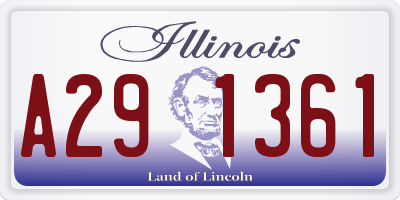 IL license plate A291361