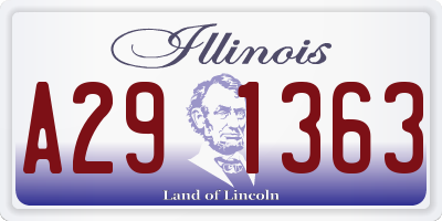 IL license plate A291363