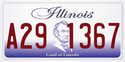 IL license plate A291367
