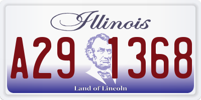 IL license plate A291368