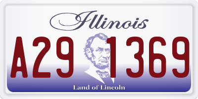 IL license plate A291369