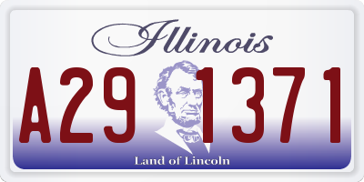 IL license plate A291371