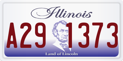 IL license plate A291373