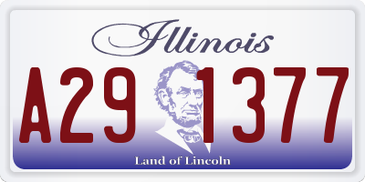 IL license plate A291377