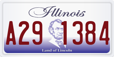 IL license plate A291384