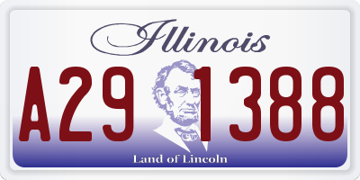 IL license plate A291388