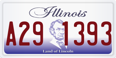 IL license plate A291393