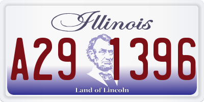 IL license plate A291396