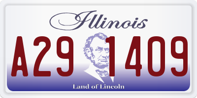 IL license plate A291409