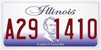 IL license plate A291410