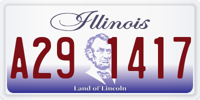 IL license plate A291417