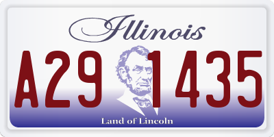 IL license plate A291435