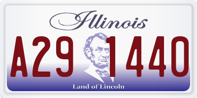 IL license plate A291440