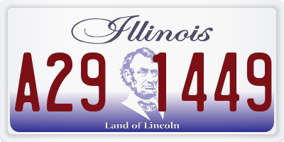 IL license plate A291449