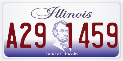 IL license plate A291459