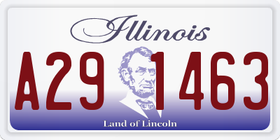 IL license plate A291463