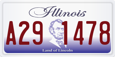 IL license plate A291478