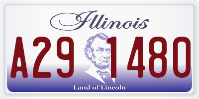 IL license plate A291480