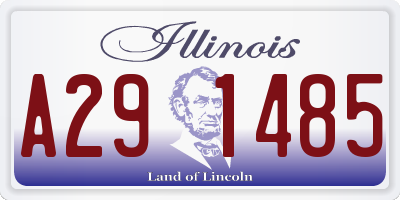 IL license plate A291485