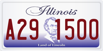 IL license plate A291500
