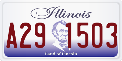 IL license plate A291503