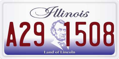 IL license plate A291508
