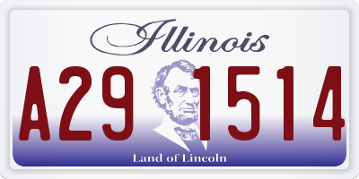 IL license plate A291514