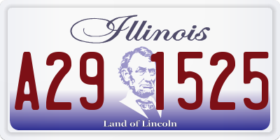 IL license plate A291525