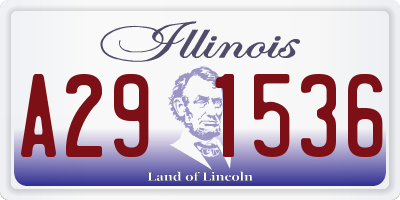 IL license plate A291536