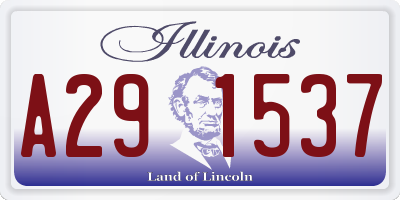 IL license plate A291537