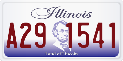 IL license plate A291541
