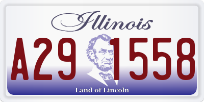IL license plate A291558