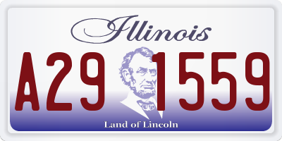 IL license plate A291559