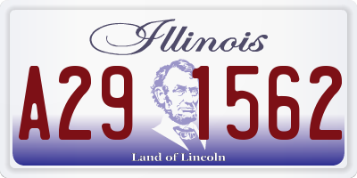 IL license plate A291562
