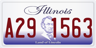 IL license plate A291563
