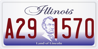 IL license plate A291570
