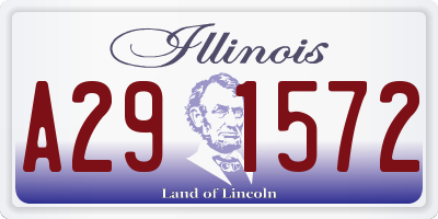 IL license plate A291572