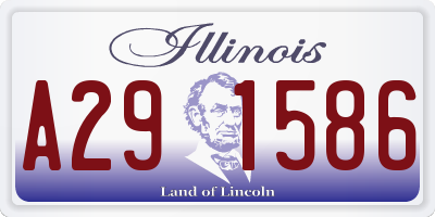 IL license plate A291586