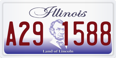 IL license plate A291588
