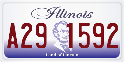 IL license plate A291592