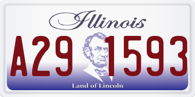 IL license plate A291593