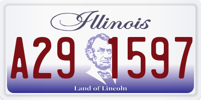 IL license plate A291597