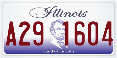 IL license plate A291604